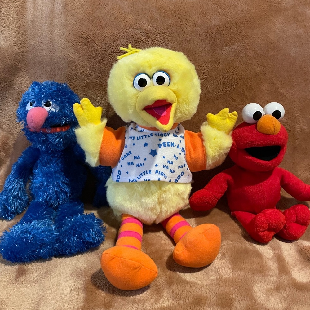Sesame Street Stuffed Animals - Blue not included